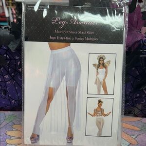 Leg Avenue Iridescent Sheer Maxi Skirt